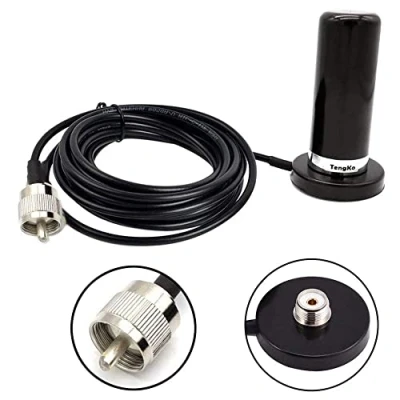Afbeelding van HH N2RS Dual Band Antenne UHF VHF 400 470 136 174MHZ en SO239 Mount Magnetische Base PL 259 Kabel Dak of Kofferbak voor Mobiele Radio&#039;s PL259 Connector