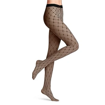 Afbeelding van Falke dames Twisted Story panty in 20 denier de kleur Zwart, maat: S