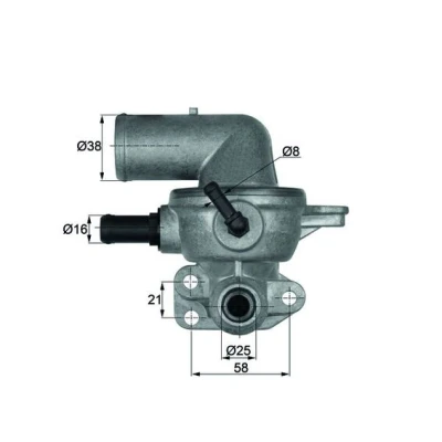 Afbeelding van Mahle Original Thermostaat TI 133 88D