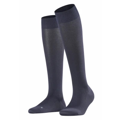 Afbeelding van FALKE Dames Kniekousen Energizer W KH modal Met compressie 1 Paar, Blauw (Dark Navy 6379) Kuitomwang W2, 39 40