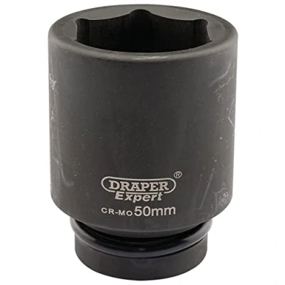 Afbeelding van Draper Expert Hi Torq Zeskantige diepe socket 1 inch vierkante aandrijving 50 mm