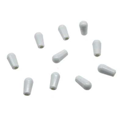 Afbeelding van KAISH 10Pcs Metrische M3.5 Gitaar 3 Manier Tuimelschakelaar Tip Schakelaar Knop Cap voor Epiphone LP Les Paul Wit