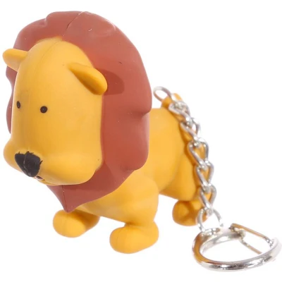 Afbeelding van sleutelhanger Zoo Leeuw met led licht en geluid