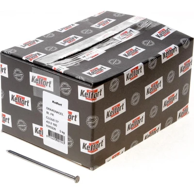 Afbeelding van Kelfort draadnagel plat geruite kop blank 4.0 x 100mm 5kg