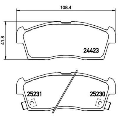 Afbeelding van Brembo Remblokset P 61 108