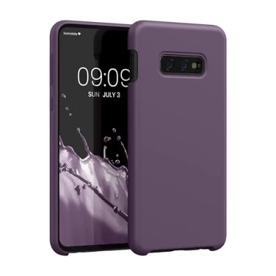 Afbeelding van kwmobile telefoonhoesje geschikt voor Samsung Galaxy S10e Hoesje met siliconen coating Smartphone case in Bleke iris