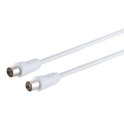 Afbeelding van Shiverpeaks S/CONN maximale connectiviteit antennekabel, 100% afgeschermd, BK geschikt, &gt; 75 dB, wit, 2,50m (75 dB, Antennekabel), Antennekabel