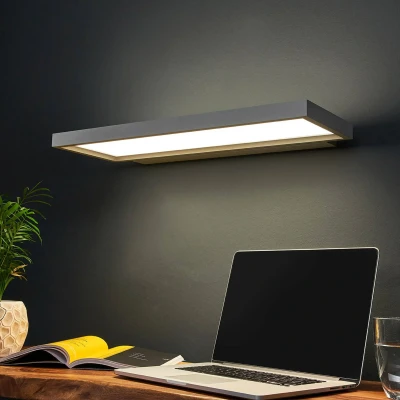 Afbeelding van Arcchio Kantoorverlichting 2 lichts polystyreen, aluminium H: 3 cm zilver, wit Inclusief lichtbronnen