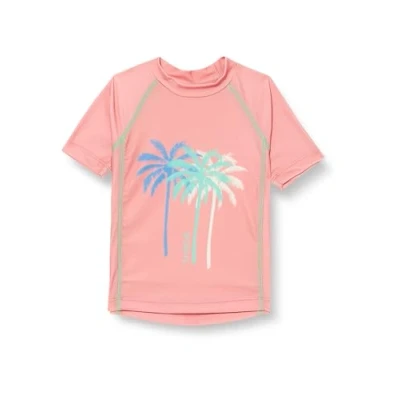 Afbeelding van Playshoes Unisex kinderen UV bescherming zwemshirt badkleding, palmen koraal, 86 92