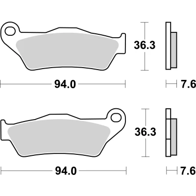 Afbeelding van Brembo S.p.A. Koolstofkeramische remblokken 07BB04CC