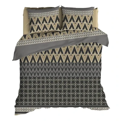 Afbeelding van Romanette Chamonix Dekbedovertrek Tweepersoons 200x200/220 cm Antra