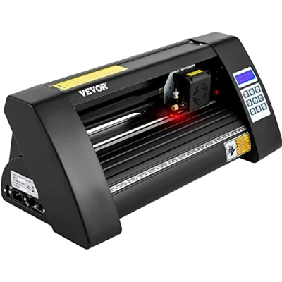 Afbeelding van VEVOR Vinyl Snijplotter 375mm Vinylsnijder Led Desktop Cutter Semi automatisch Ingebouwd Optisch Oog Lasergeleiding Compatibel