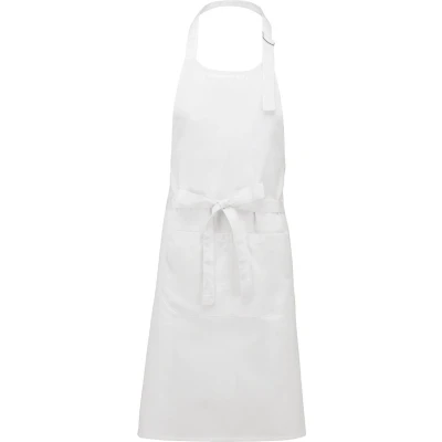 Afbeelding van Schort/Tuniek/Werkblouse Unisex One Size Kariban White 65% Polyester, 35% Katoen