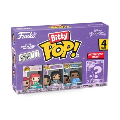 Afbeelding van Funko Pop! 4 Pack: Disney Princess Series 1 Ariel 563 Mulan 166 Tiana 224 + Mystery