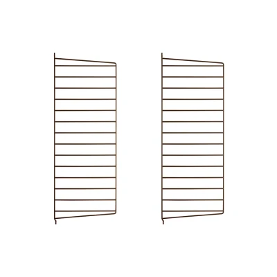 Afbeelding van String wandpaneel bruin, 75x30 cm, 2 pack