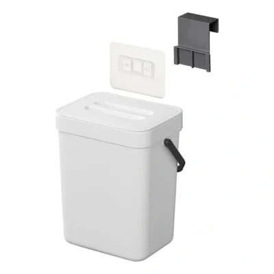 Afbeelding van Pro Plus Afvalbak met Deksel 5 liter Wit Geschikt voor Caravan en Camper