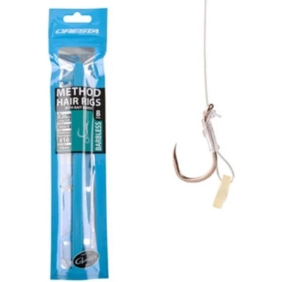 Afbeelding van Cresta Method Hair Rig Bait Band Barbless Maat : 10cm haak 16 0.20mm