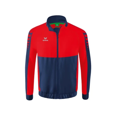 Afbeelding van Erima Six Wings presentatiejack new navy/rood