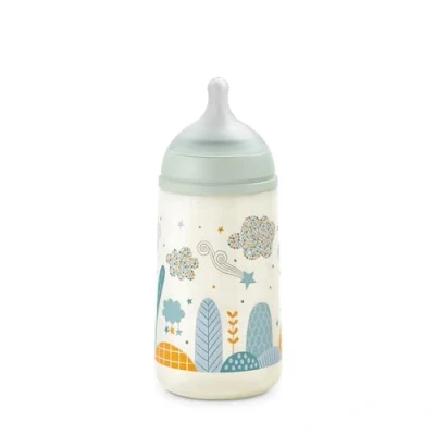 Afbeelding van Suavinex Dreams Medium Flow Blue 270ml Silicone Fles SXSDX2083744