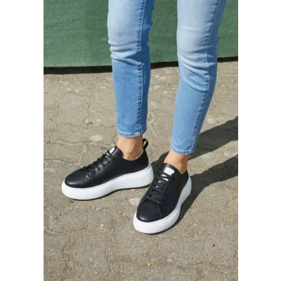 Afbeelding van Platform Sneaker Low Top Style Wo Black