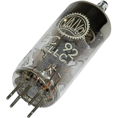 Afbeelding van EC 92 = 6 AB 4 Elektronenbuis Triode 100 V 3 mA Aantal polen: 7 Fitting: Miniatuur 1 stuk(s)