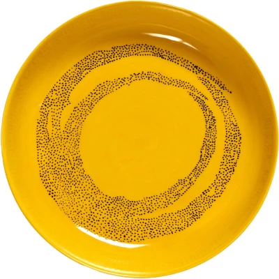 Afbeelding van Serax Ottolenghi Feast Bord 22cm hoog 4cm geel zwarte stippen