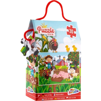 Afbeelding van Puzzel Boerderij 30 stukjes 3+ jaar Dieren Cadeau