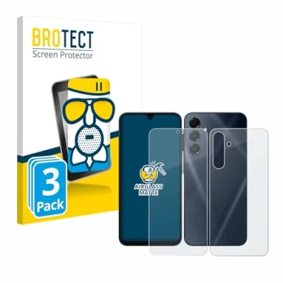 Afbeelding van BROTECT Screenprotector voor Samsung Galaxy A16 5G (Voor+Achter) Folie Beschermfolie Beschermglas matte (3 Stuks)
