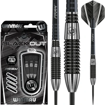 Afbeelding van WINMAU Blackout 2: Steeltip Tungsten Dartpijlen Professioneel 24g