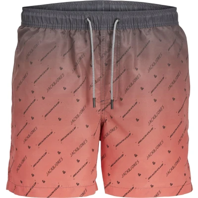 Afbeelding van JACK &amp; JONES PANTS STUDIO zwemshort JPSTFIJI koraalrood/grijs