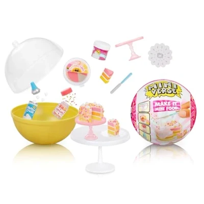 Afbeelding van MGA&#039;s Miniverse Make It Mini Food Dinerserie 3 Verzamelobjecten In Mysterieuze Geblindeerde Verpakking Doe het zelf Harsspel Replicavoedsel, NIET EETBAAR Voor Verzamelaars En Vanaf 8+