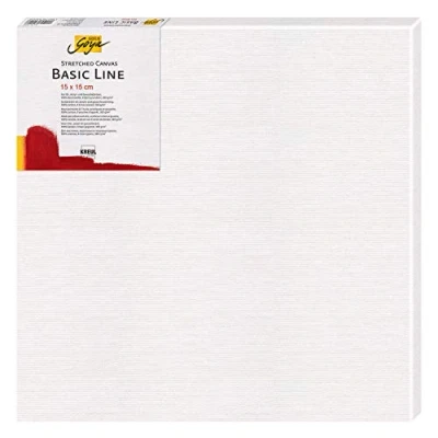 Afbeelding van KREUL 61515 Solo Goya Stretched Canvas Basic Line, spieraam 15 x cm, met katoenen doek 4 keer gegrond, voor olieverf, acrylverf en gouache.