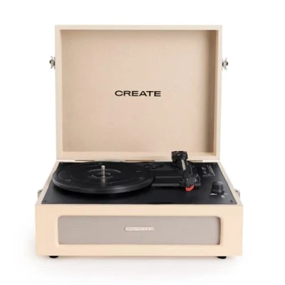 Afbeelding van CREATE Record Player Compact / Retro Arena platenspeler met Bluetooth, USB, SD, microSD en MP3
