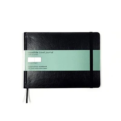 Afbeelding van Aquarel Reisdagboek A5 Landschap 200 GSM 60 pagina&#039;s Zuur NIET (Medium Grain)