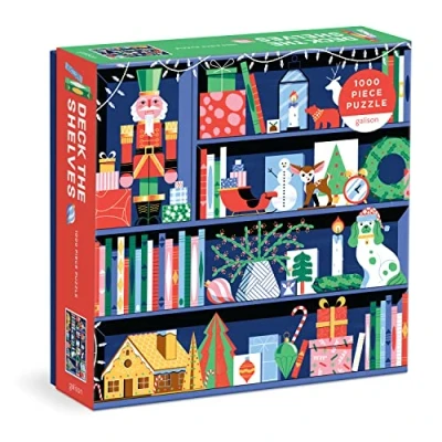 Afbeelding van Deck the Shelves 1000 Piece Puzzle in a Square Box