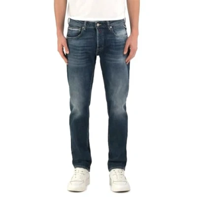 Afbeelding van Replay heren Grover straight leg jeans met donkere wassing in de kleur Indigo, maat: W32/L32