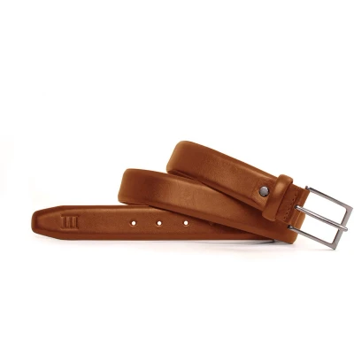 Afbeelding van TRESANTI ELIDORO Gebombeerde leren riem cognac Size 85