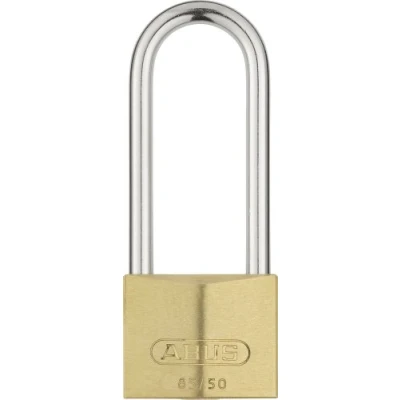 Afbeelding van Abus 02518 messing hangslot met lange beugel 80 mm enkelsleutelsysteem 2745