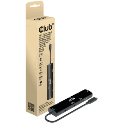 Afbeelding van Club 3D USB4 Gen3x2 Type C, 6 in 1 hub
