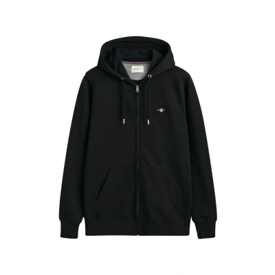 Afbeelding van GANT REG Shield FULL Sweater met rits, Heren, Maat: XXS, Black