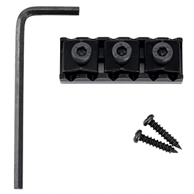 Afbeelding van Musiclily Pro 42mm Staal Locking Nut voor Elektrische Gitaar Floyd Rose Tremolo Brug, Zwart