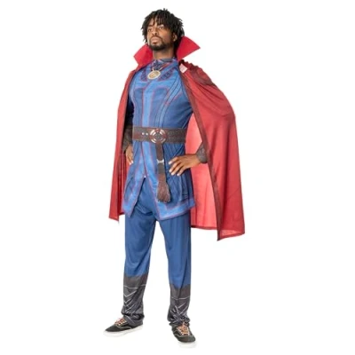 Afbeelding van Robijnen Officiële Marvel Dr Strange in the Multiverse of Madness Deluxe Heren Kostuum, Volwassen Fancy Dress XL