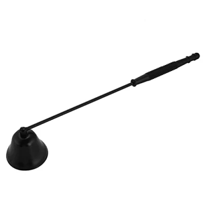 Afbeelding van Mode RVS Bell vormige kaars Snuffer Wick Trimmer Cover Handgereedschap (zwart)