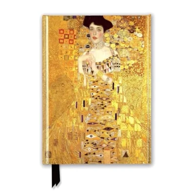 Afbeelding van Gustav Klimt: Adele Bloch Bauer (Foiled Journal): Unser hochwertiges, liniertes Blankbook mit festem, künstlerisch geprägtem Einband und Magnetverschluss
