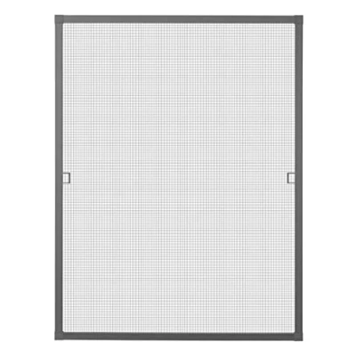 Afbeelding van Schellenberg 70043 Insectenhor PREMIUM, 140 x 150 cm, duurzame vliegengaas set met aluminium frame om op te hangen, antraciet