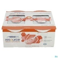 Afbeelding van Resource Dessert Gourmand Aardbei 4 pack