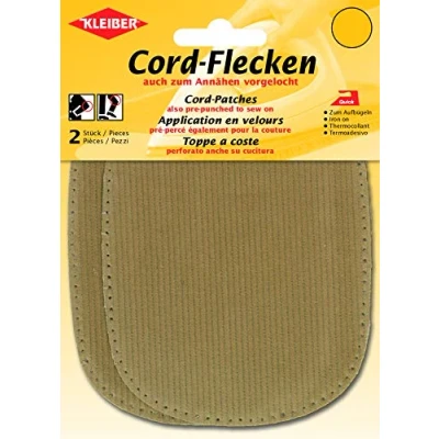 Afbeelding van Kleiber Strijk op of naai elleboog en knieplekken, Beige, 2 per pak