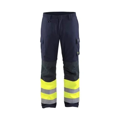 Afbeelding van Blaklader Multinorm Winterwerkbroek 1869 1514 Marine/High Vis Geel C154