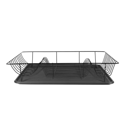 Afbeelding van Pt Afdruiprek Linea Zwart 49x32x9,5cm