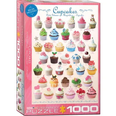 Afbeelding van Eurographics Puzzel Cupcakes 1000 stukjes